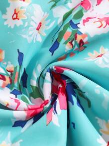 Tween Girl Cute One-Piece Backless One Piece Swimsuit - Multicolor - View 6