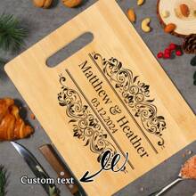 1 Peça Tábua de Corte, Tábua de Corte de Bambu, Tábua de Corte Personalizada, Tábua de Corte Criativa Personalizada, Utensílios de Cozinha, Decoração de Cozinha, Presente do Dia das Mães, Presente de Aniversário do Dia dos Pais