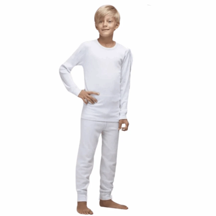 Primaior Unisex Winter Plush Thermal Set For Girls And Boys - trắng - Xem 1