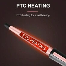 1325mm Gold Conical Curling Iron, Single Heat Setting For Home Use, Includes Heat Resistant Glove - UK Plug(220-240V) - View 3