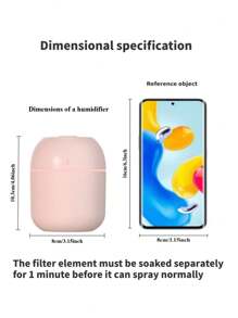 RAF 1 Multi Color Ambient Light Portable Mini Humidifier And Fragrance Diffuser USB Power, Vehicle And Household Dual Spray, Capacity 7.04oz/220ml (Excluding Essential Oil),Umidificador De Ar