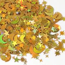 15克/30克/45克金色月亮星星彩纸屑，适用于宰牲节 - 闪亮桌面装饰，适合开斋节、斋月和开斋节派对用品 - 彩色 - 查看 8