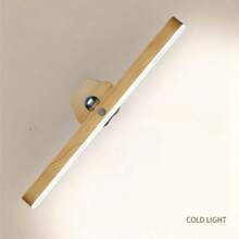 1pc Makeup Mirror Light Rechargeable Magnetic Rotating Vanity Light, Reading Lamp, Cabinet Light