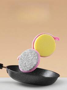 6/12 pièces Éponge de cuisine à double face, brosse pour lave-vaisselle