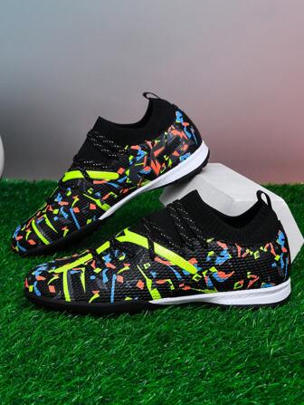 1 Pair Adult Student Soccer Cleats, Low-Top Outdoor Team Competition Sports Shoes In Big Sizes, Non-Slip AG Spikes For Soft Natural Grass Pitches, Lace-Up Football/Rugby Trainers, Lightweight High-Performance Slip-Resistant Design, Professional Grade Soccer Boots