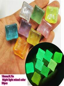 Acrylic Transparent Square Plastic Ice Cubes, Water Crystal Bottle Bar Photography Props Best Gifts Birthday Graduation