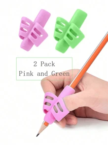 Pencil Grip, Handwriting Posture Correction Holder, Ergonomic Writing 3-Pack: Blue, Green, Orange), Suitable For Office, School, Drawing, Markers, Stationery, Universal Writing Training Tools, Professional Supplies For Learning And Work, Back To School, Gift For All Ages