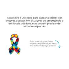 Adjustable Bracelet For Autistic People With Hearts - Azul - Ver 5