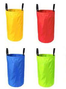 1pc Jumping Sack Game Trainer, Burlap Sack Game Sports Party Outdoor Speed Activity Sack Race Bouncing Trainer. Soft, Comfortable, Lively Outdoor Party Atmosphere, Suitable For Bouncing Training, Sack Race, Jumping Sack Game. - Multicolor - View 2