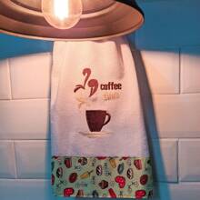 Premium Embroidered Dishcloth 48 Cm X 68 Cm 100% Cotton - 7 Pieces - 白色 - 查看 2