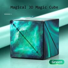 Juguete rompecabezas 3D con cubo geométrico magnético infinito, cubos fidget infinitos, cubo mágico genial y divertido, cubo mágico para aliviar la ansiedad y la inquietud, alivio del estrés anti presión - Multicolor - Ver 14