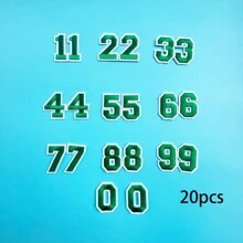 10 pièces/Set de patchs en tissu numériques simples de 0 à 9, 26 pièces/Set de patchs de lettres de l'alphabet et de chiffres, autocollants de broderie DIY pour vêtements, chapeaux, sacs à dos, vestes, pantalons