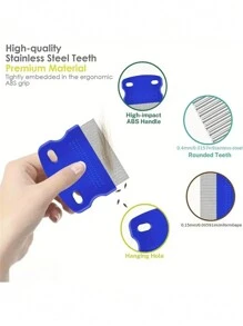 Juego de 4 peines para eliminar piojos, peine de acero inoxidable, peine de dientes finos, peine para peluquería, peine para maquillaje del cabello
