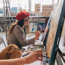 قماشة مشدودة لوحة الفنانين مسبقة التحضير للرسم بالألوان الزيتية والمائية والإكريليك، جاهزة للاستخدام بدون حمض ذات إطار خشبي قوي، مثالية للبالغين وهدايا الفنية والأشغال اليدوية، متوفرة بأحجام مختلفة - أبيض - مشاهدة 4