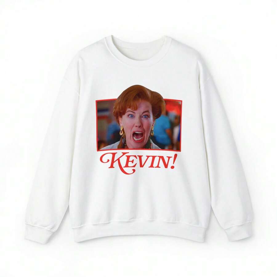 Home Alone Kevin Sweater, Unisex Ugly Christmas Sweater Sweatshirt - White - View 1