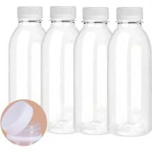 3个带盖塑料果汁瓶，空瓶适用于盛装冷热饮、水、牛奶、奶昔、姜汁、咖啡、茶，也可用于盛装冷饮和鲜榨果汁。密封性极佳，防止泄漏和空气污染，确保完美清爽的口感。适合户外、露营等场合。 - 彩色 - 查看 6