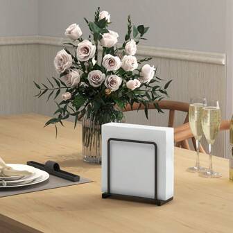 Napkin Holder For Table, Metal Napkin Holder For Kitchen Dining, Standing Paper Napkin Storage For Table Countertop