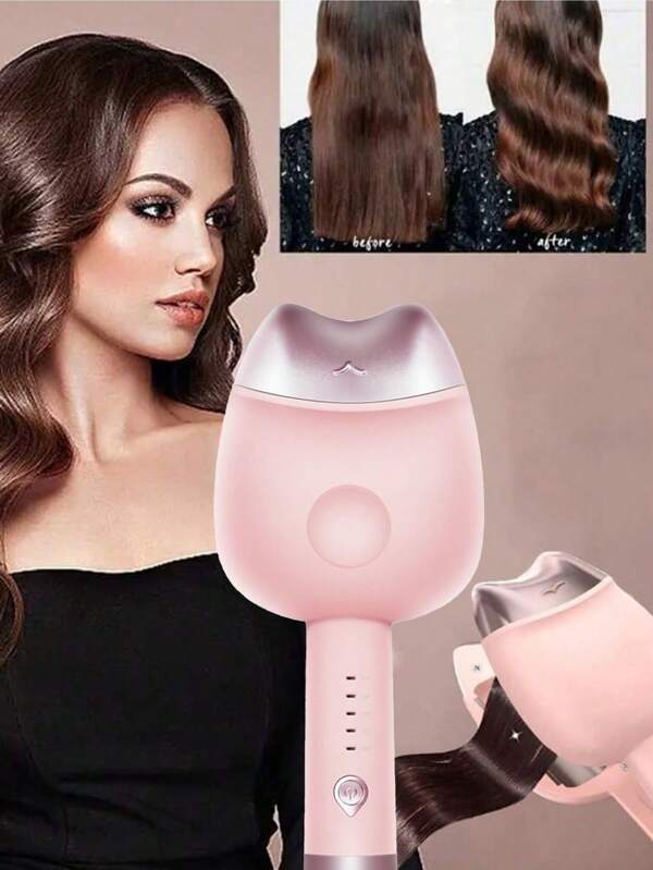 Curling Iron Hair Crimper, 32mm (1.25'') Ceramic Tourmaline 2 Barrels Hair Curling Wand With Three Temperature Control, Hair Waving Styling Tools