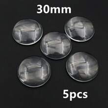 6-40mm Round Glass Cabochons Dome Transparent Clear Flat Back For Blank Bezel Trays Pedant Bracelet DIY Jewelry Making Accessories - Clear - View 19