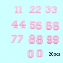 10 pièces/Set de patchs en tissu numériques simples de 0 à 9, 26 pièces/Set de patchs de lettres de l'alphabet et de chiffres, autocollants de broderie DIY pour vêtements, chapeaux, sacs à dos, vestes, pantalons
