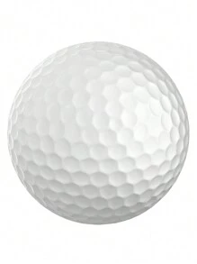 1 Set Of 3pcs 42.6mm White Synthetic Rubber Golf Balls, Birthday Gift For Golfers - Essential For Golf Course And Golf Club
