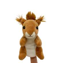 Muñecos de peluche con forma de dedos de León, Tigre, Elefante, Jirafa y Cabra, títeres de animales del bosque para espectáculos