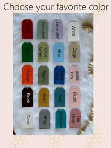 Personalized Acrylic Name Tags Customizable Holiday Gift Tags In Festive Colors Perfect For Tree Decor Stocking Tags And Gift Wrapping Accessories, Valentine's Day, Valentine's Day Decor Gifts Birthday Graduation - Multicolor - View 2