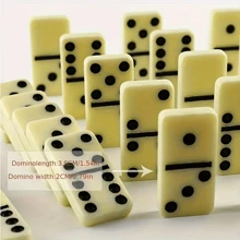 28pcs Premium Red & Black Plastic Dominoes & Ludo Game Set, With PVC Storage Box, Classic Board Game For Indoor, Outdoor, Camping, Travel, Family Game Night, Holiday Gift, Social Gathering, Birthday, New Year, Valentine's Day, Thanksgiving, Party, Best Gift For Friends