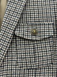 I FineLong Retro Plaid Pattern Casual Jacket For Men - Brown - View 6