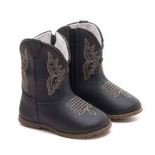 Botinha Texana Bebê Festa Junina Sapatinho Infantil Macio Confortável + 01 Par de Meias em Algodão Ubuntu Baby