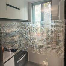 Mosaic Glass Window Film, Privacy & Anti-Peeping, Opaque, Suitable For Bathroom, Shower Room, Kitchen. Easy To Apply, Can Be Applied By One Person, Static Cling, Waterproof, Oil-Proof, Moisture-Proof, Odorless, Can Be Applied On All Smooth, Flat Surfaces, Just Spray Water To Apply, Can Be Peeled Off Without Leaving Glue Gifts Birthday Graduation - Internet Celebrity Glass Film - View 6