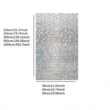 Mosaic Glass Window Film, Privacy & Anti-Peeping, Opaque, Suitable For Bathroom, Shower Room, Kitchen. Easy To Apply, Can Be Applied By One Person, Static Cling, Waterproof, Oil-Proof, Moisture-Proof, Odorless, Can Be Applied On All Smooth, Flat Surfaces, Just Spray Water To Apply, Can Be Peeled Off Without Leaving Glue Gifts Birthday Graduation - Internet Celebrity Glass Film - View 2