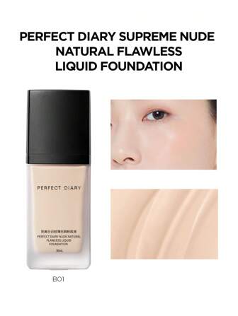 PERFECT DIARY 自然无瑕液体粉底保湿全覆盖面部彩妆