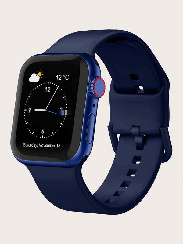 1pc Silicon Sport Watch Band For Men And Women. Compatible With Apple Watch Band 38mm 40mm 41mm 42mm 44mm 45mm 49mm. Compatible With Apple Watch Series 9 Ultra 8 SE 7 6 5 4 3 As A Gift For Students Returning To School