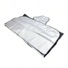 2* Car Windscreen Windshield Anti Snow Frost Cover Front Rear Window Sunshade Visor UV Protection 150X70cm - Silver - View 11