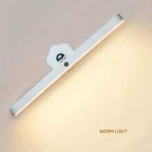 1pc Makeup Mirror Light Rechargeable Magnetic Rotating Vanity Light, Reading Lamp, Cabinet Light