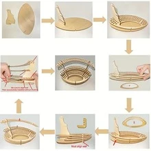 1 件木制画笔架，可容纳 105 支画笔，多功能可拆卸笔架，用于放置钢笔、铅笔、记号笔等美术用品
