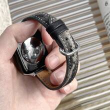 Tie Dye Slim Waist Watch Strap Compatible With 38/40/41/42/44/45/46/49mm Apple Watch Bands, Apple Watch Series 1/2/3/4/5/6/7/8/SE/Ultra - Tie-dye Black - View 5