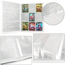 1 szt. Album do przechowywania z PVC z 9-slotowymi przezroczystymi stronami, odpowiedni do zbierania i przechowywania zdjęć i kart, zabawek, dekoracji świątecznych 9-kieszonkowy album 540 kart anime trzymanych w kolekcji książek VMax GX karty do gry w karty segregator lista kolekcja zabawek na prezent urodzinowy na Boże Narodzenie
