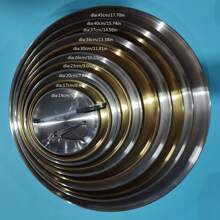 Stainless Steel Serving Platter, Available In Multiple Sizes, Can Be Used As Grill Tray, Vegetable Dish, Or Fruit Plate, Suitable For Home Daily Use, Parties, Buffets, And Restaurants