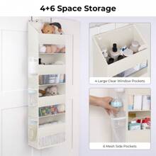 GRANNY SAYS Over Door Storage Organiser, Back Of Door Hanging Storage Organiser, Hanging Wardrobe Storage Organiser, Bedroom Over The Door Organiser For Organising Baby Clothes Toy Nappies