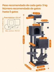 Feandrea Árbol para Gatos MPCT192P01 - Rosa - Ver 8