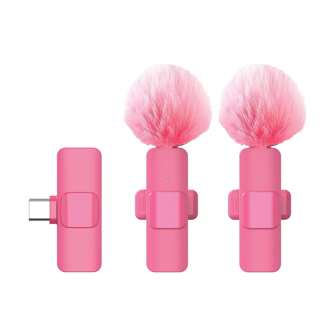 Wireless Lavalier Microphone For Smartphone, Plug-Play Wireless Microphone For Video/Audio Recording, Clip On Lapel Mic For Interview/Vlog/Teaching