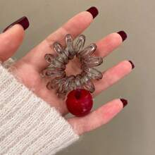 1 dây buộc tóc xoắn ốc bằng Acrylic, co giãn và thời trang - Nhiều màu - Xem 7