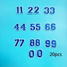 10 pièces/Set de patchs en tissu numériques simples de 0 à 9, 26 pièces/Set de patchs de lettres de l'alphabet et de chiffres, autocollants de broderie DIY pour vêtements, chapeaux, sacs à dos, vestes, pantalons