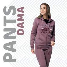 Plush Pants Set With Stretch 2 Pieces - Purple - View 2