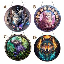 1pc, Interesting Animal Window Decoration Color Sun Catcher Color Window Hanging, Window Decoration, Garden Art Decoration Hanging Wreath Sign, Room Decoration, Aesthetic Room Decoration, Spring Decoration, Valentine's Day Gift - Multicolor - View 6