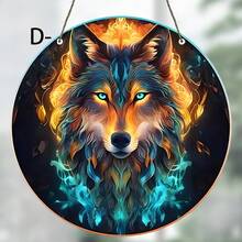 1pc, Interesting Animal Window Decoration Color Sun Catcher Color Window Hanging, Window Decoration, Garden Art Decoration Hanging Wreath Sign, Room Decoration, Aesthetic Room Decoration, Spring Decoration, Valentine's Day Gift - Multicolor - View 10