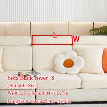 1pc Fleece Jacquard All Seasons Universal Dustproof Sofa Seat Cover, Pet-Friendly Spandex Sofa Cover To Protect Against Dirt & Scratches, Compatible With L-Shaped And 1/2/3/4-Seater Sofas. ( Sales)