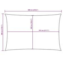 For White X6 Meter Rectangular Sunshade Sail Made Of Oxford Fabric For Outdoor UV And Shade Solutions - White - View 9